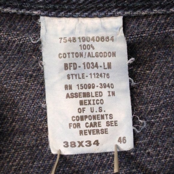 CRB Canyon River Blues 36x29 Men's Classic Modified Straight Leg Style# 112476 - Picture 7 of 10